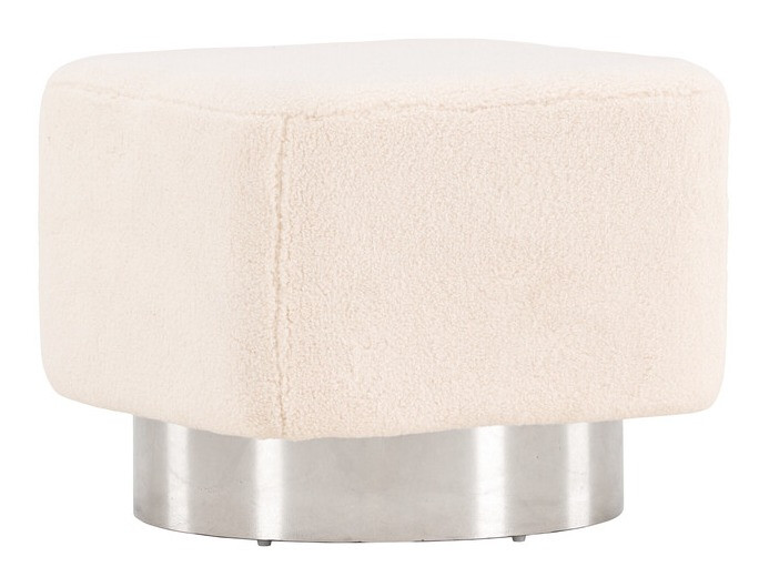 Pufs Dallas 4219 (Gaiši brūns + Sudraba)