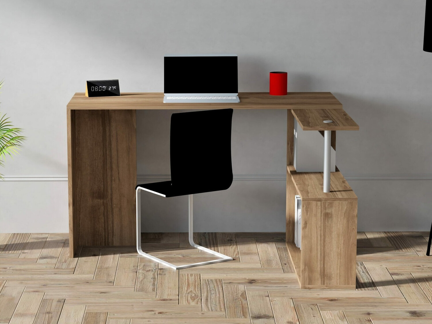 Stūra rakstāmgalds Kailua 792 (Riekstkoks)