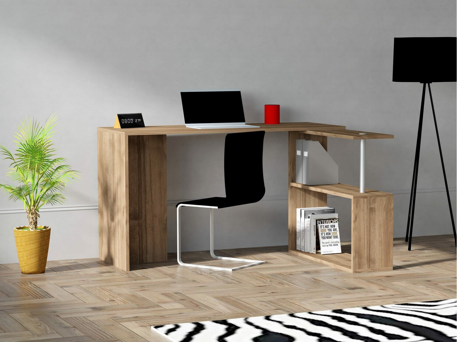 Угловой письменный стол Kailua 792 (Грецкий орех)