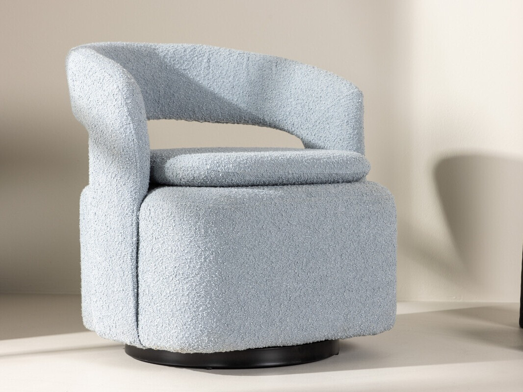 Krēsls Dallas 3170 (Gaiši zils + Melns)