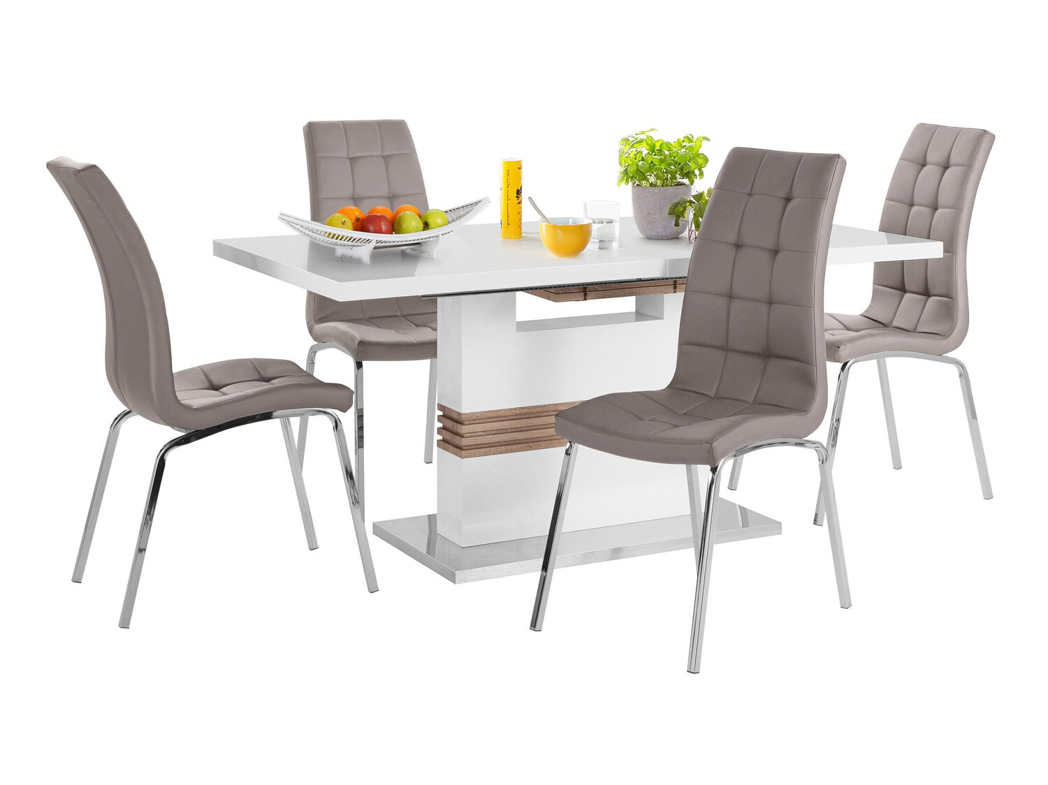 Ēdamistabas komplekts Denton 1111 (Kapučīno)