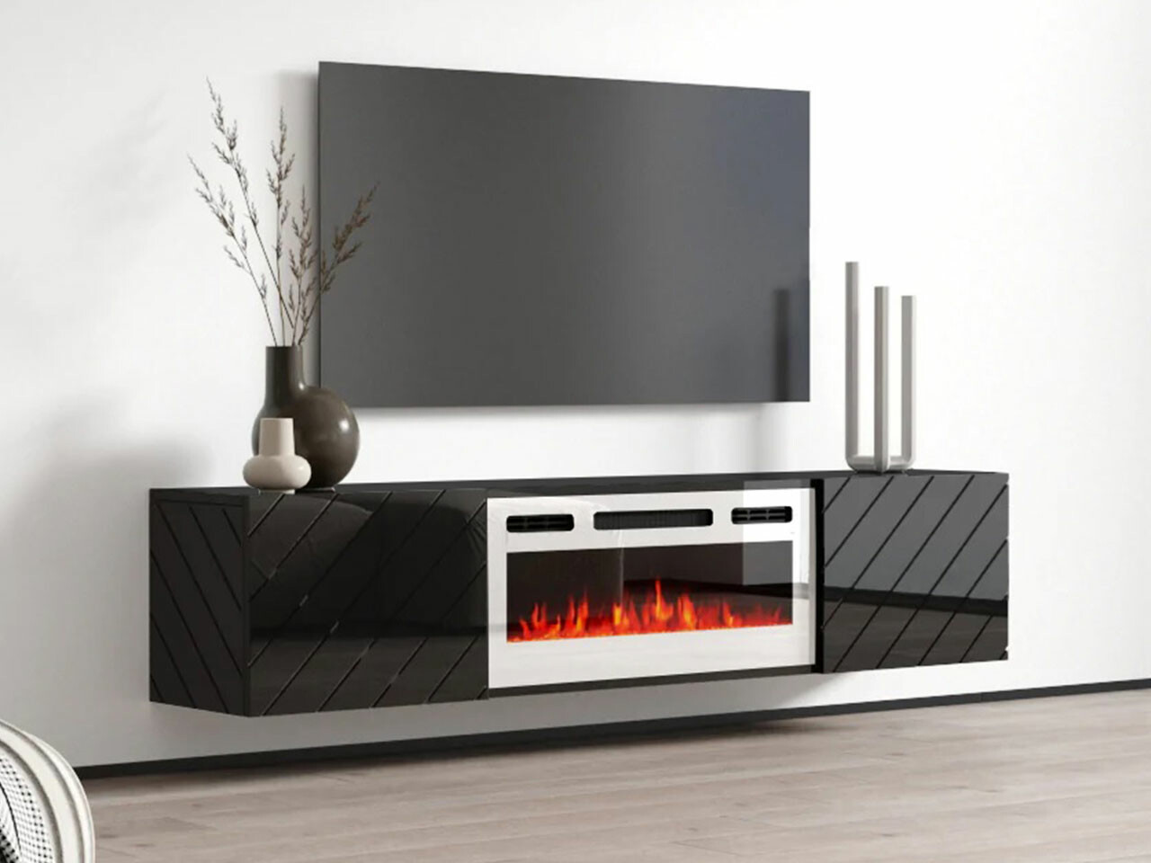 TV galds Mensura (Melns + Balts)