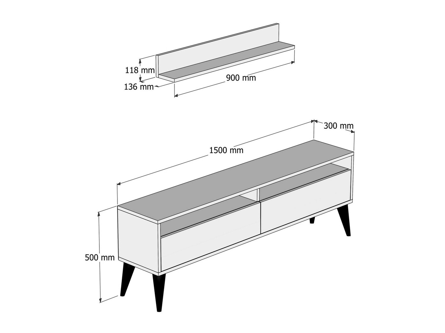 Viesistabas komplekts Kailua 860