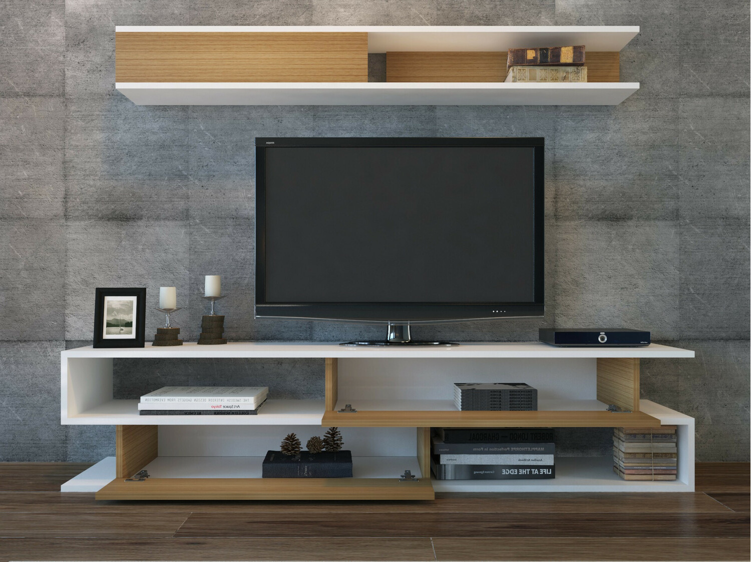 Набор для гостиной Kailua 904 (Белый + Тик)