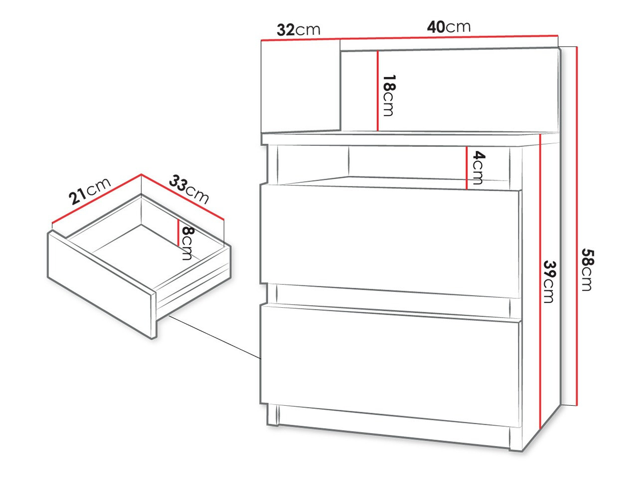 Naktsgaldiņš Comfivo 157 (Sonomas ozols)