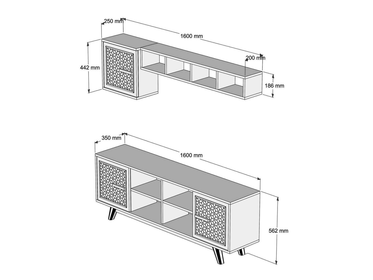 Viesistabas komplekts Kailua 1590 (Riekstkoks)