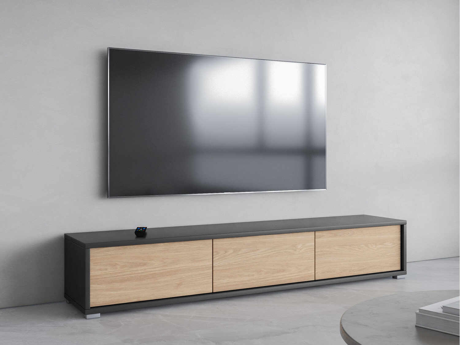 TV galds Austin 324 (Antracīts + Ozols)