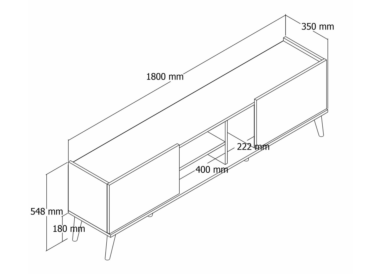 TV galds Kailua 972 (Riekstkoks)
