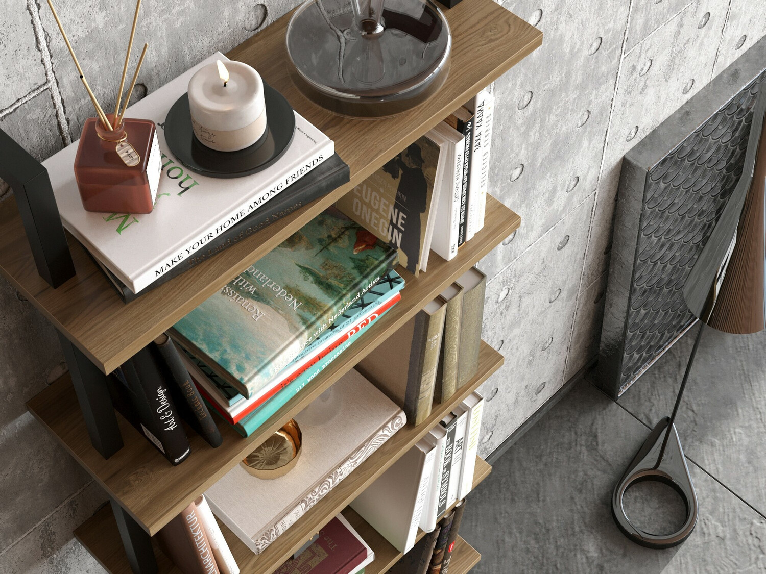 Plaukts Kailua 1027 (Melns + Riekstkoks)