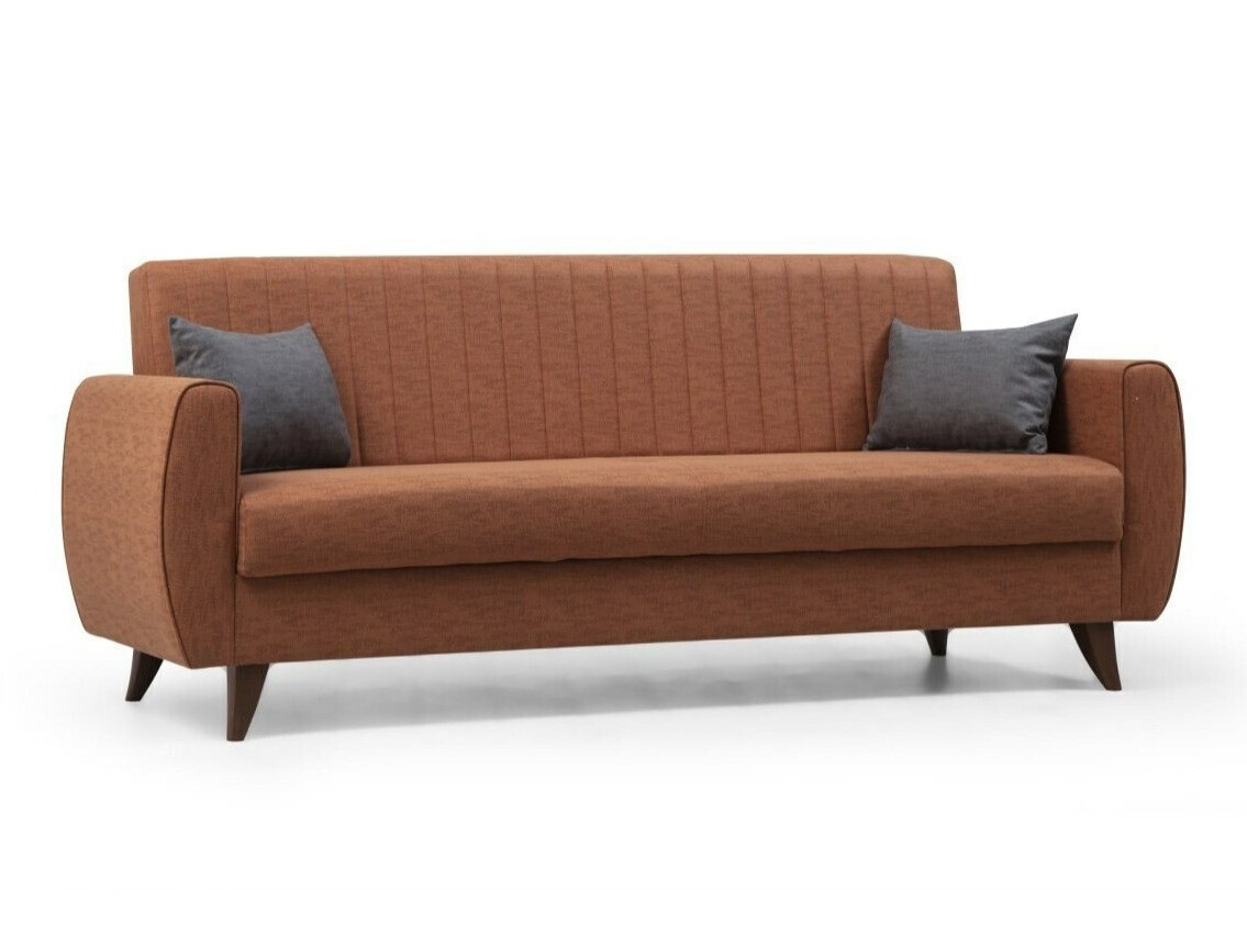 Dīvāns gulta Altadena 597 (Tumši oranžs)