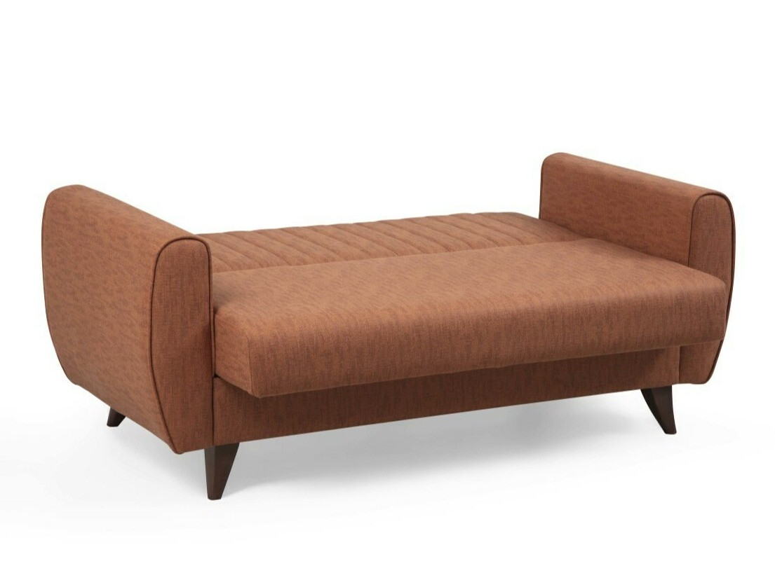 Dīvāns gulta Altadena 599 (Tumši oranžs)