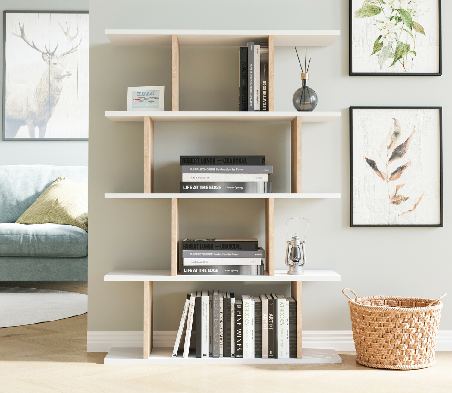 Plaukts Kailua 1048 (Balts + Ozols)