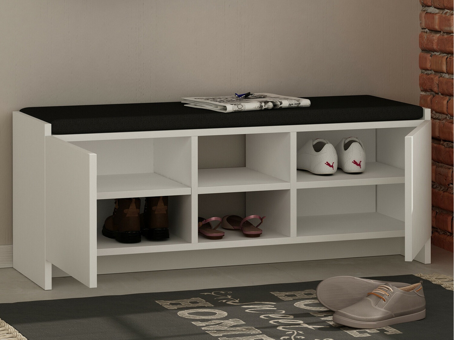 Полка для обуви Kailua 1047 (Белый)