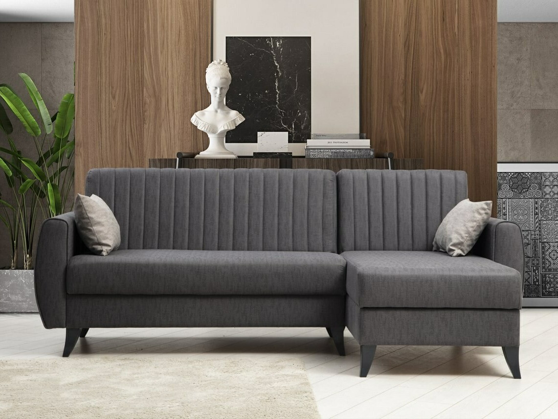 Stūra dīvāns Altadena 598 (Tumši pelēks)