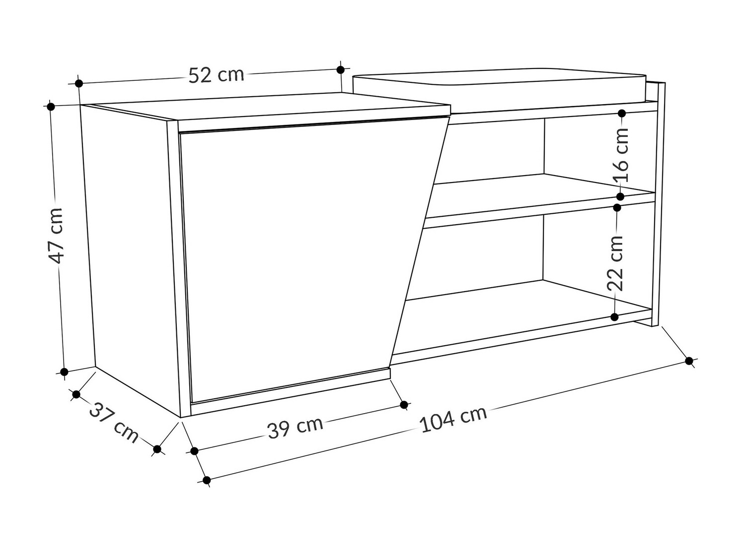 Apavu plaukts Kailua 1081 (Ozols)