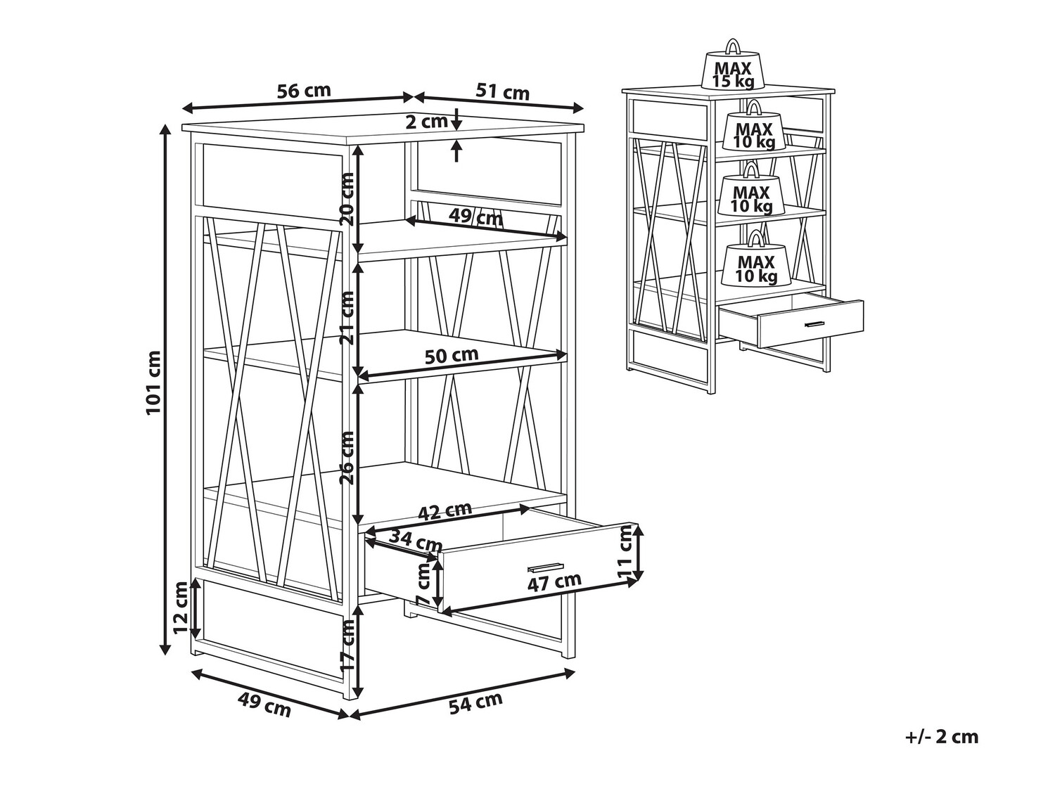 Plaukts Berwyn 105 (Brūns)