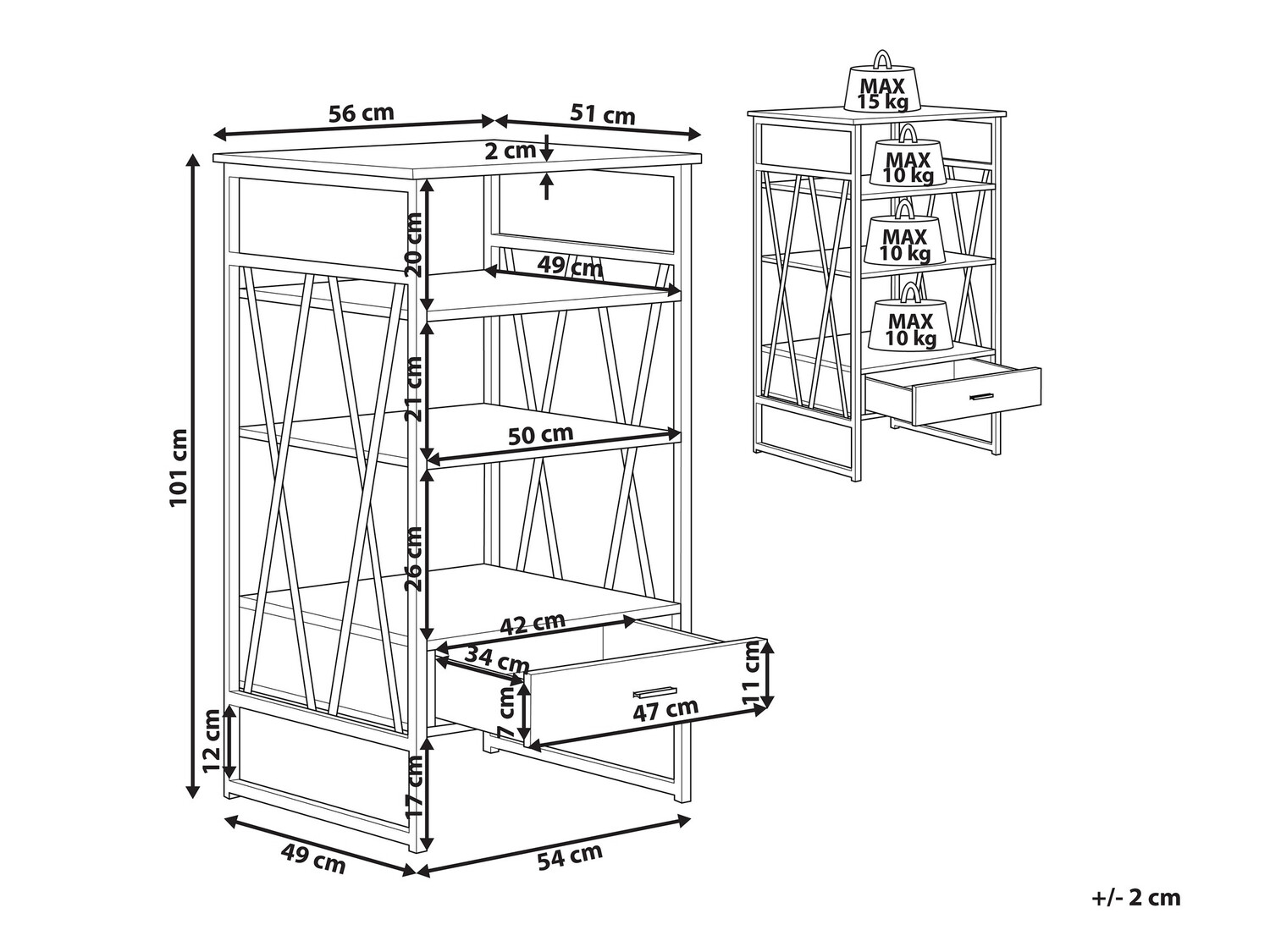 Plaukts Berwyn 105 (Taupe)