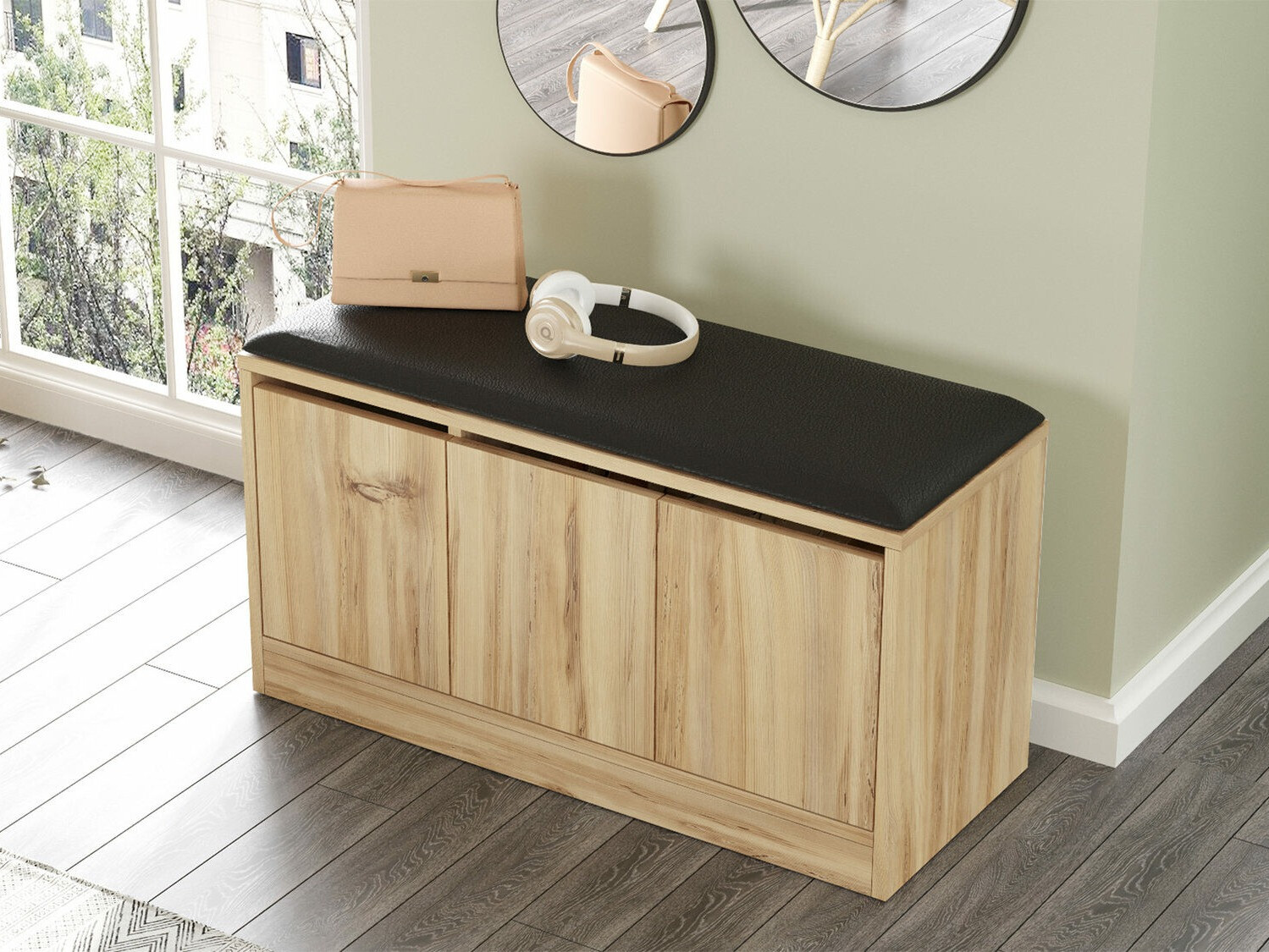 Полка для обуви Kailua 1084 (Дуб)