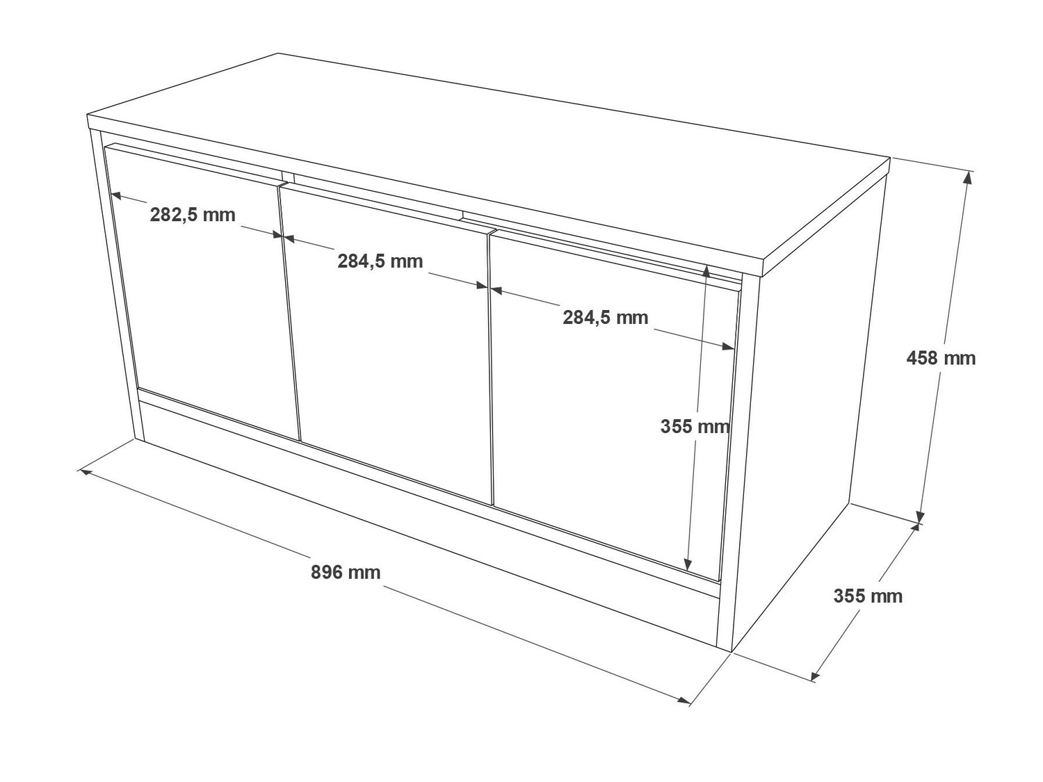 Полка для обуви Kailua 1084 (Дуб)