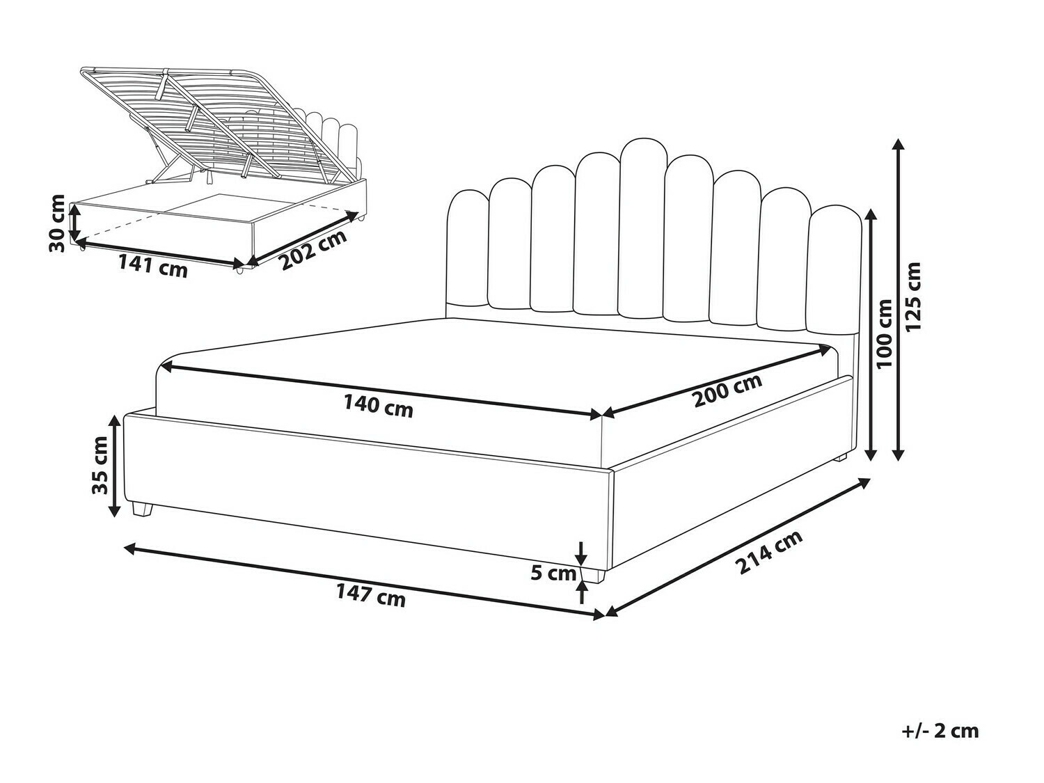 Кровать Berwyn 115 (Белый)