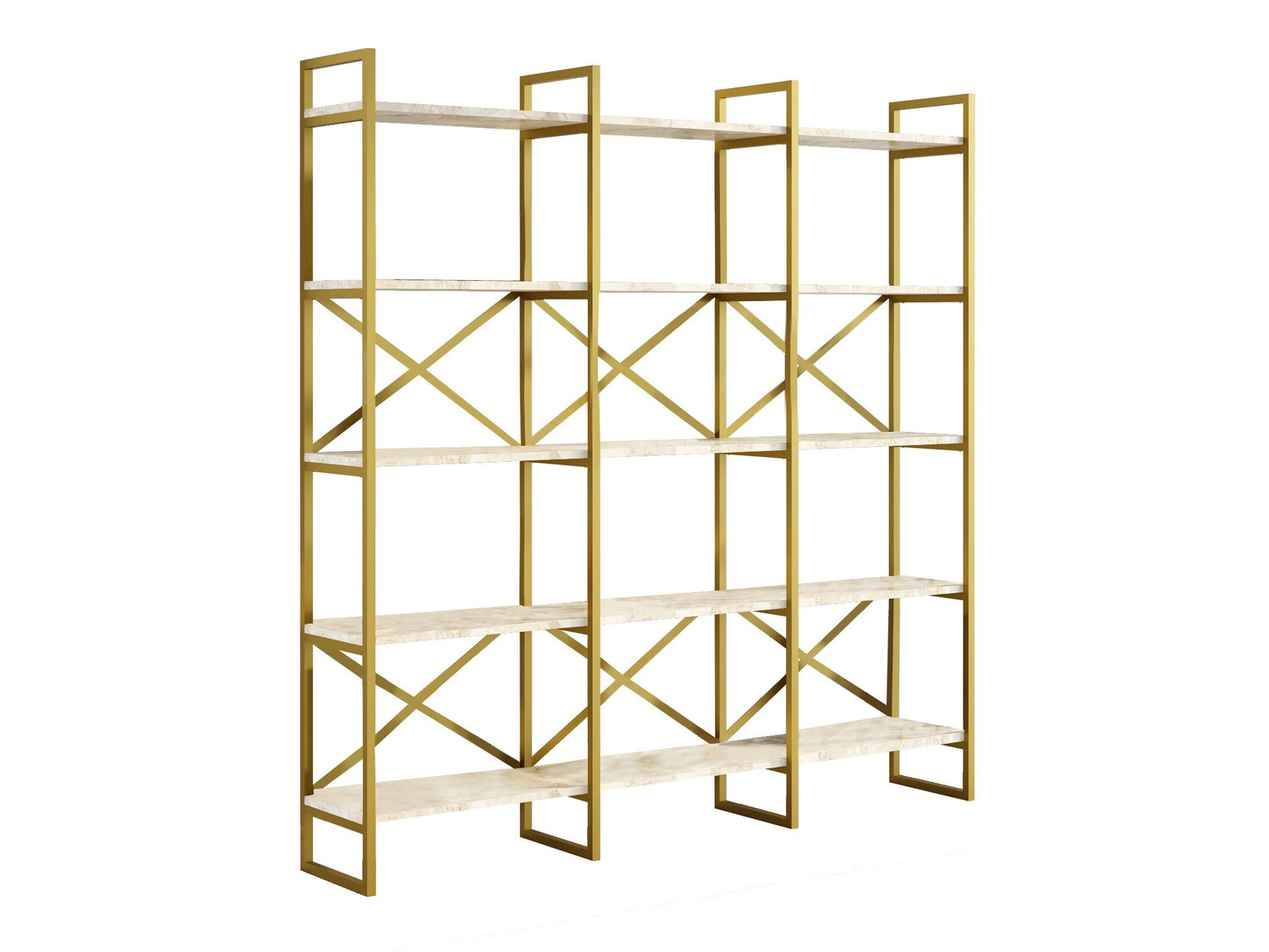 Plaukts Kailua 1093 (Balts marmors + Zelta)