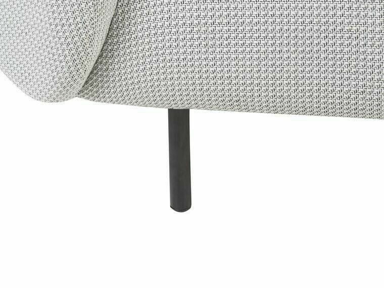 Комплект мягкой мебели Berwyn 124 (Белый + Чёрный)