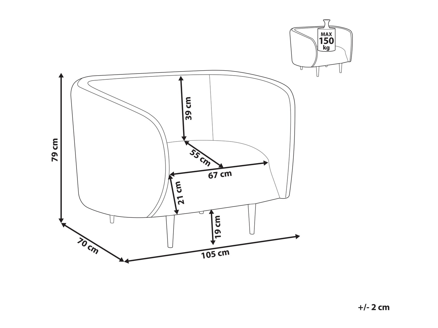 Krēsls Berwyn 122 (Balts + Zelta)