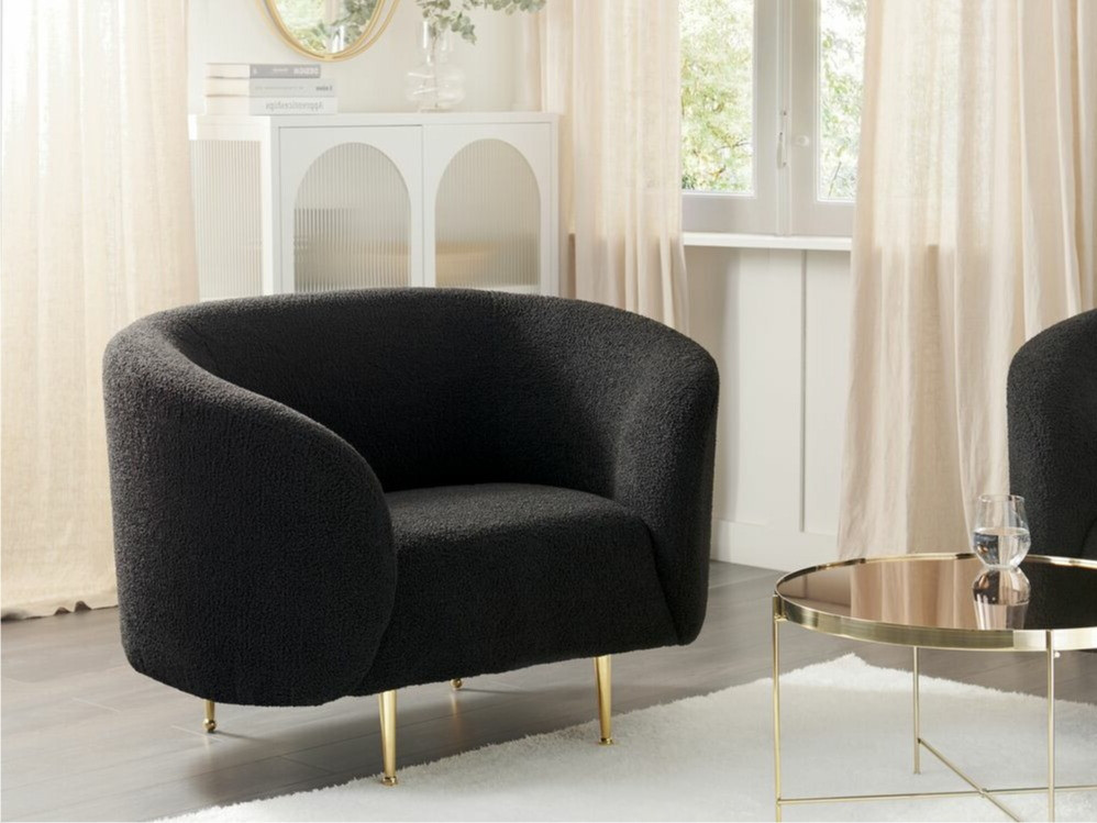 Krēsls Berwyn 122 (Melns + Zelta)