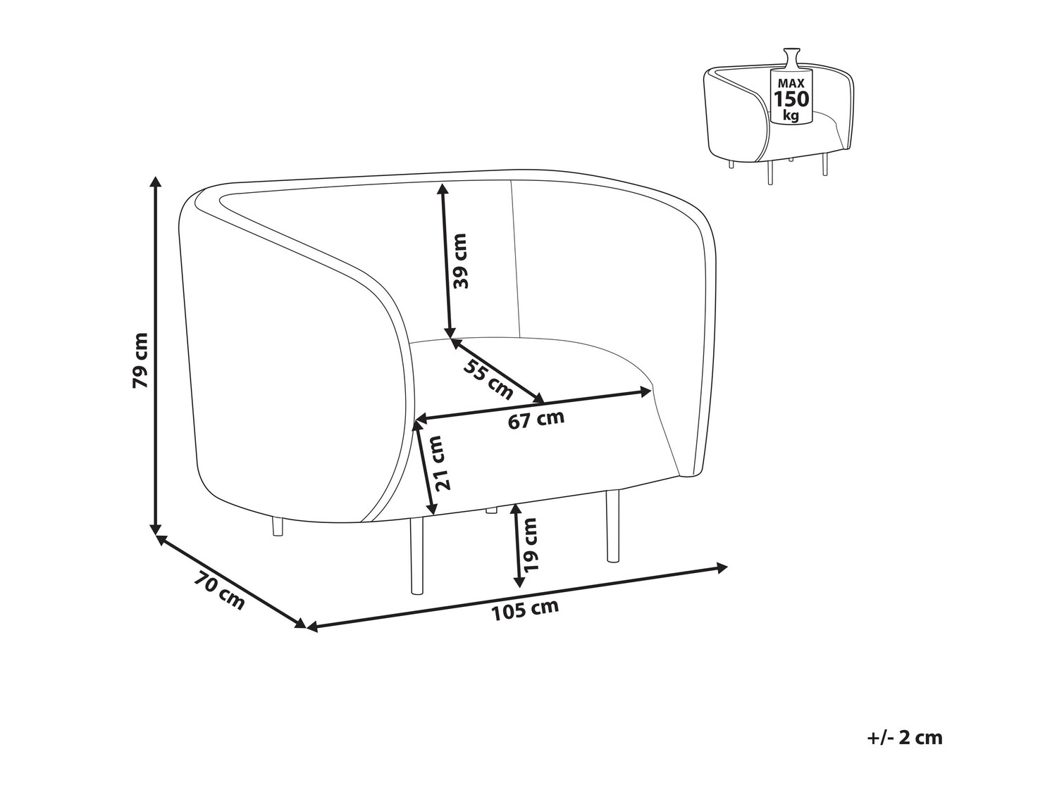 Krēsls Berwyn 2033 (Melns + Bēšs)