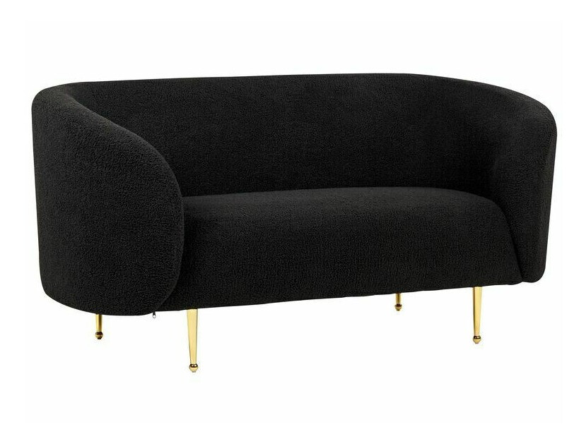 Mīksto mēbeļu komplekts Berwyn 124 (Melns + Zelta)