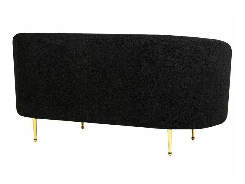 Mīksto mēbeļu komplekts Berwyn 124 (Melns + Zelta)
