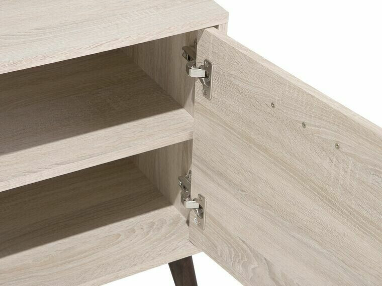 ТВ тумба Berwyn 139 (Серый + Светлое дерево)