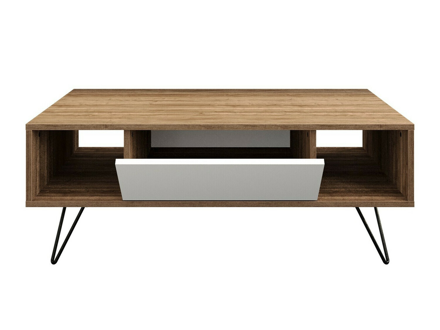 Журнальный столик Kailua 1211 (Белый + Грецкий орех)