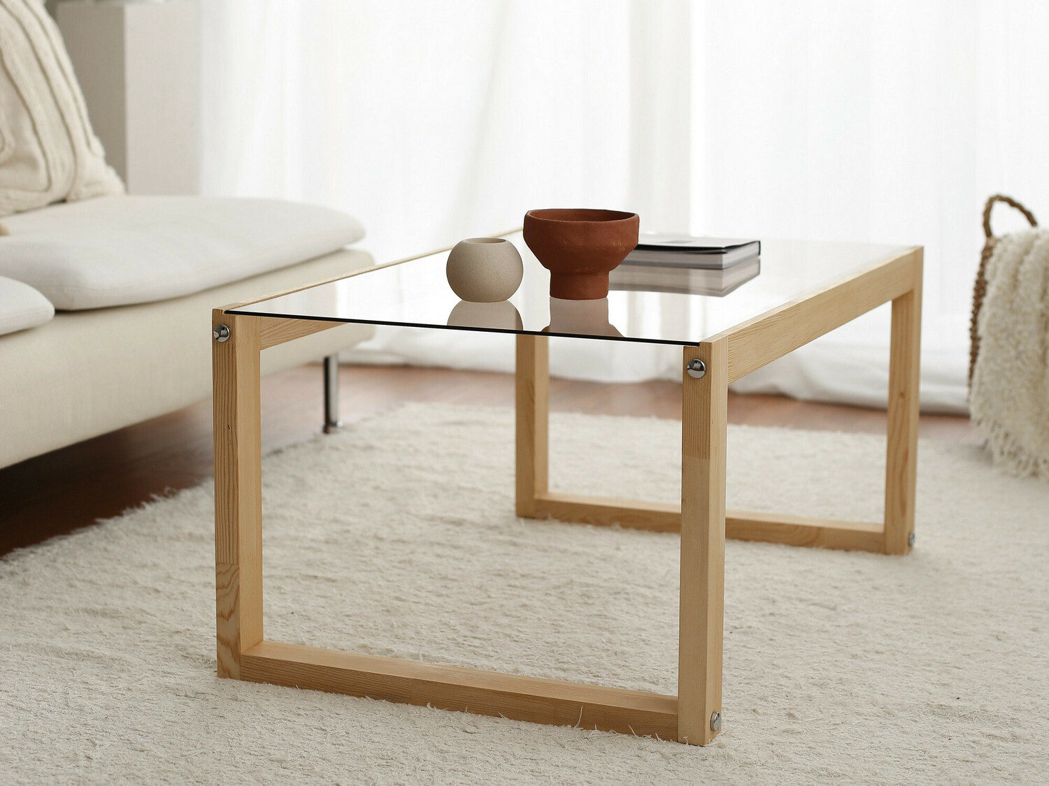 Žurnālu galdiņš Kailua 1179 (Gaiši brūns)