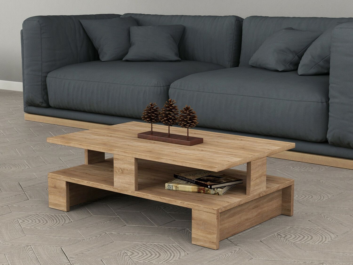 Žurnālu galdiņš Kailua 1216 (Ozols)