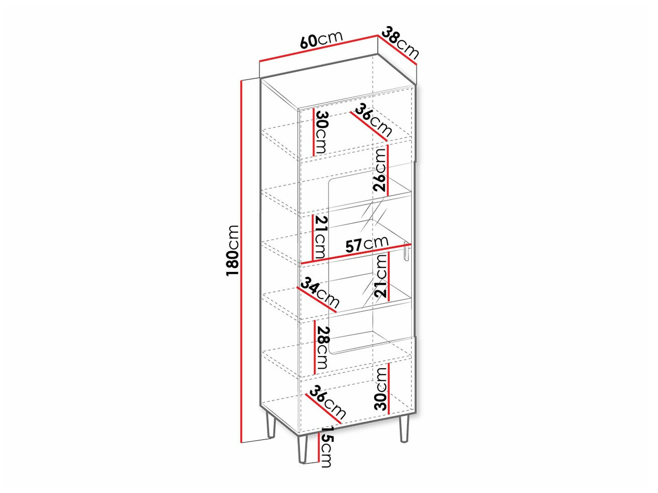Plaukts Comfivo Mavmono 107 (Melns)