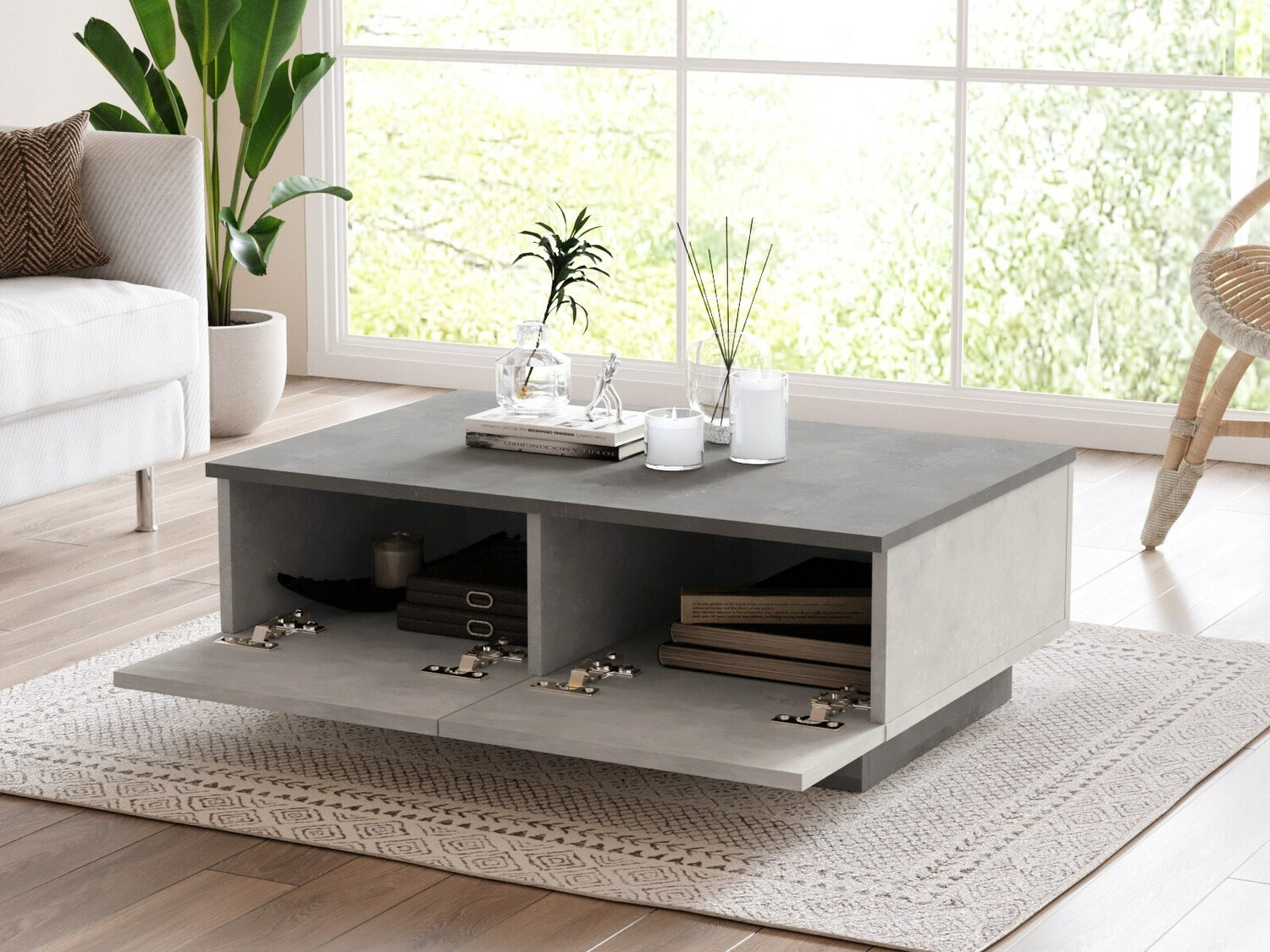 Журнальный столик Kailua 1248 (Антрацит + Светло-серый)