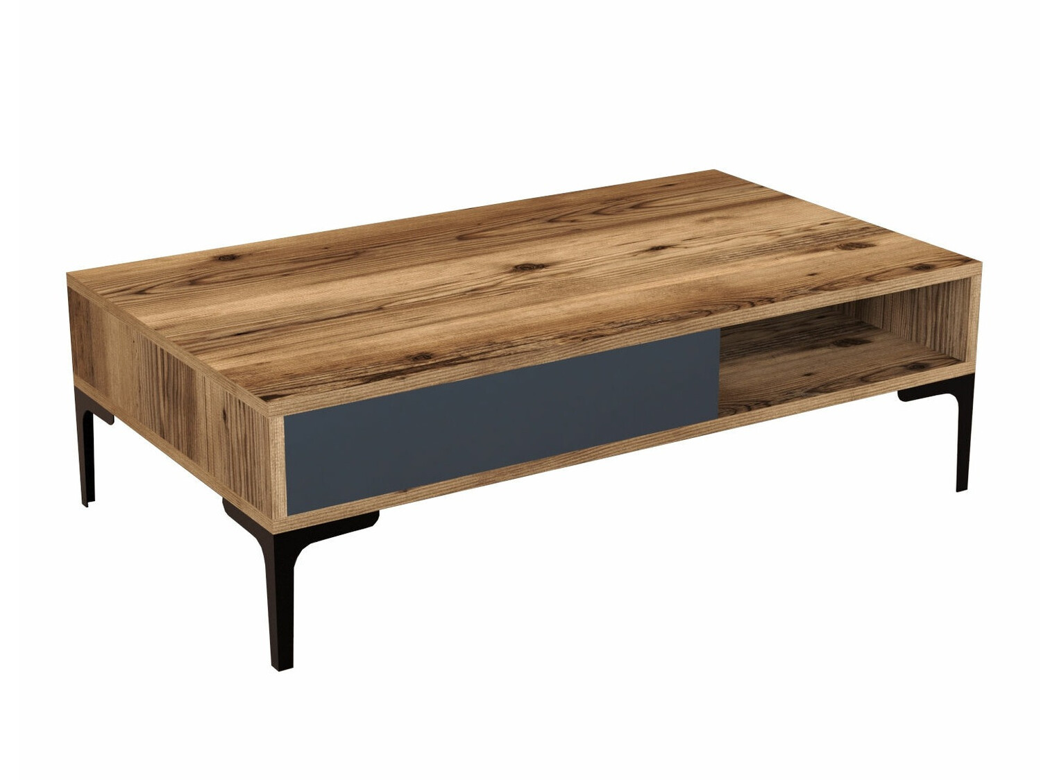 Žurnālu galdiņš Kailua 1239 (Antracīts + Riekstkoks)