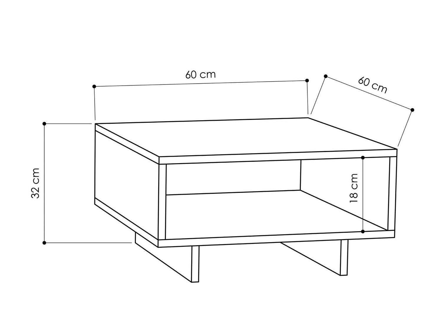 Žurnālu galdiņš Kailua 1241 (Balts + Antracīts)