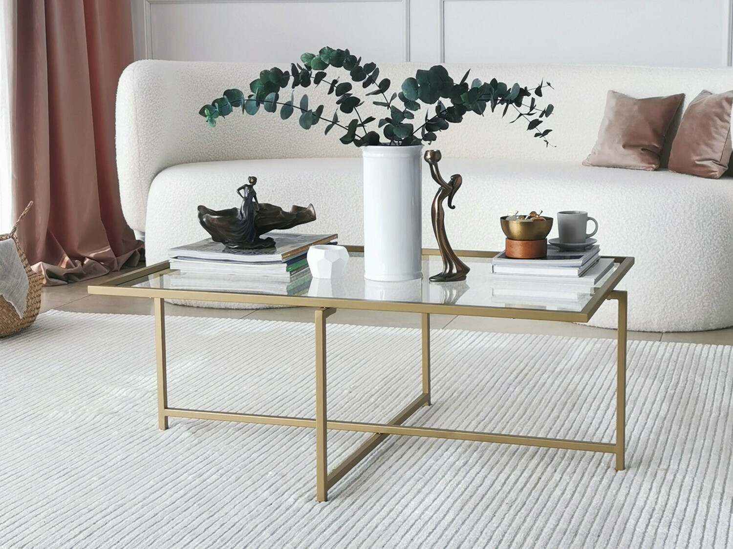 Žurnālu galdiņš Kailua 1281 (Zelta)