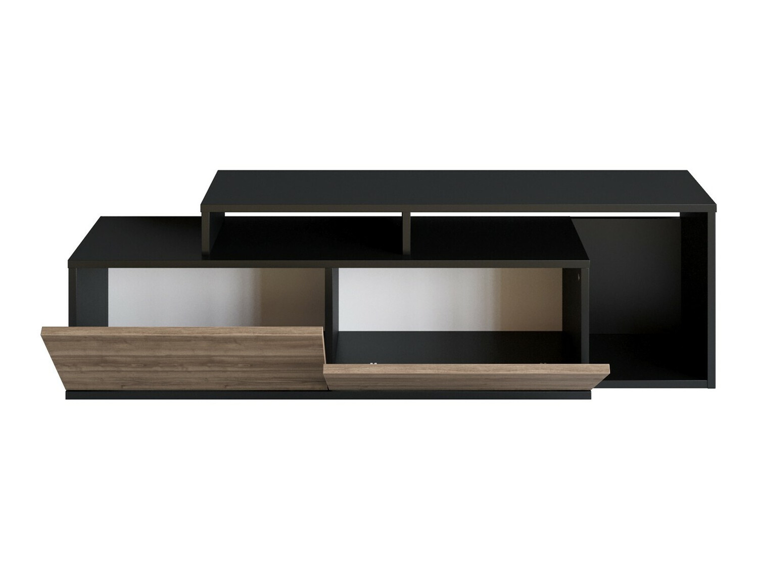 TV galds Kailua 1319 (Melns + Riekstkoks)