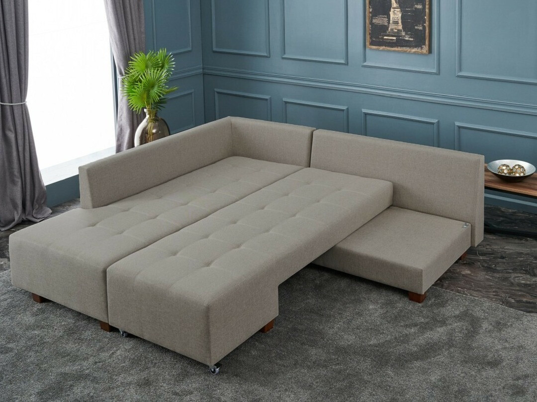 Stūra dīvāns Altadena 296 (Gaiši brūns)