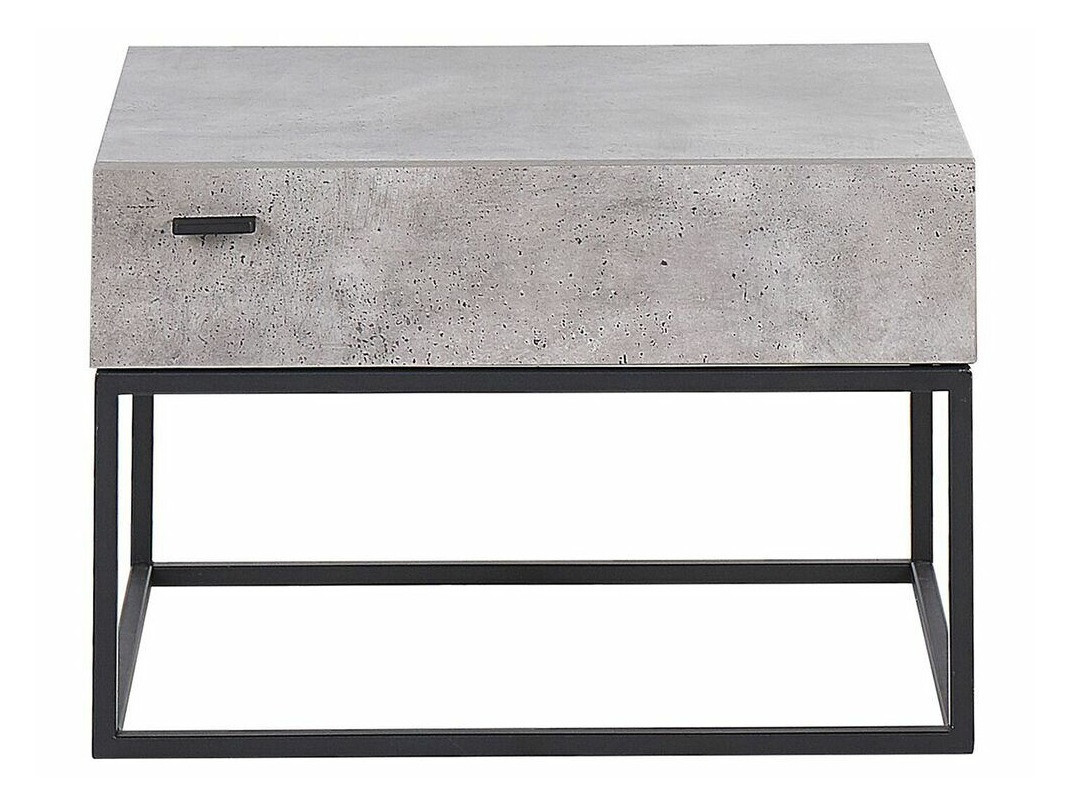 Прикроватная тумбочка Berwyn 158 (Серый + Чёрный)