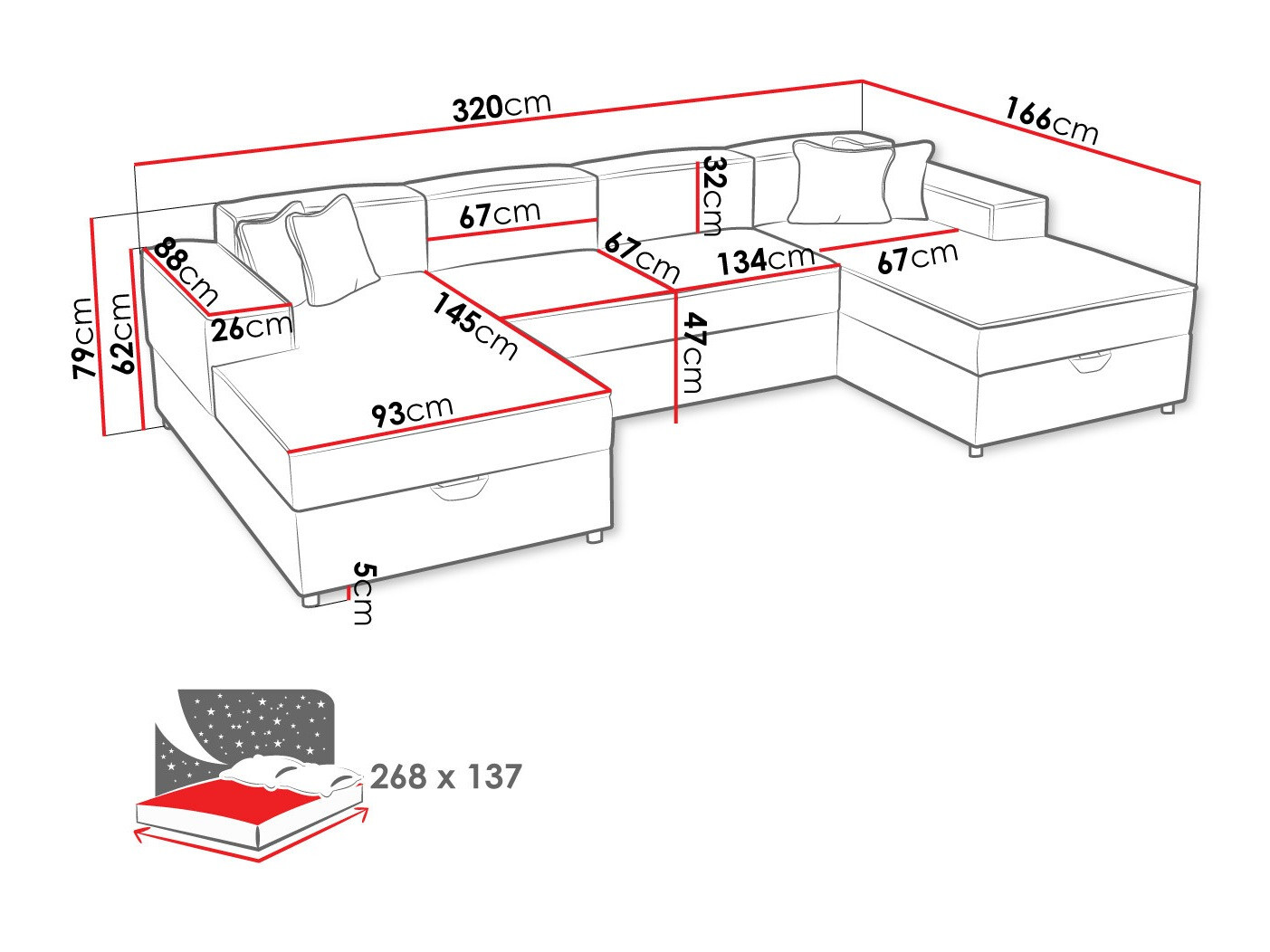 Угловой диван Clovis 115 (Poso 14)