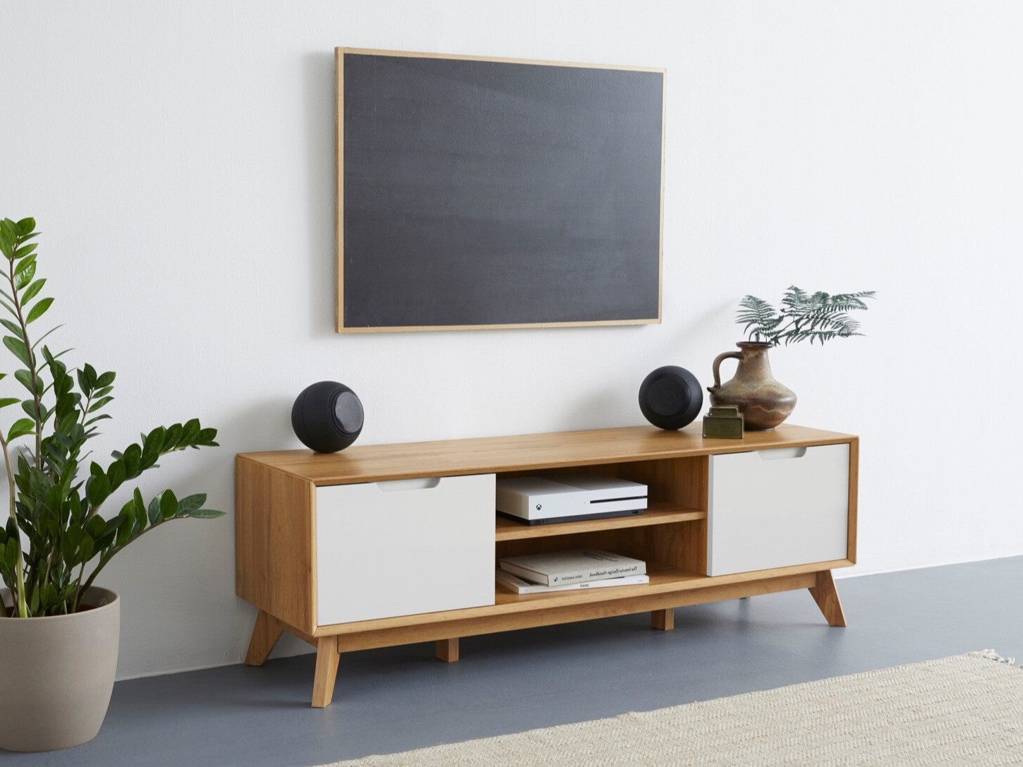 TV galds Dorvou 102 (Balts + Ozols)