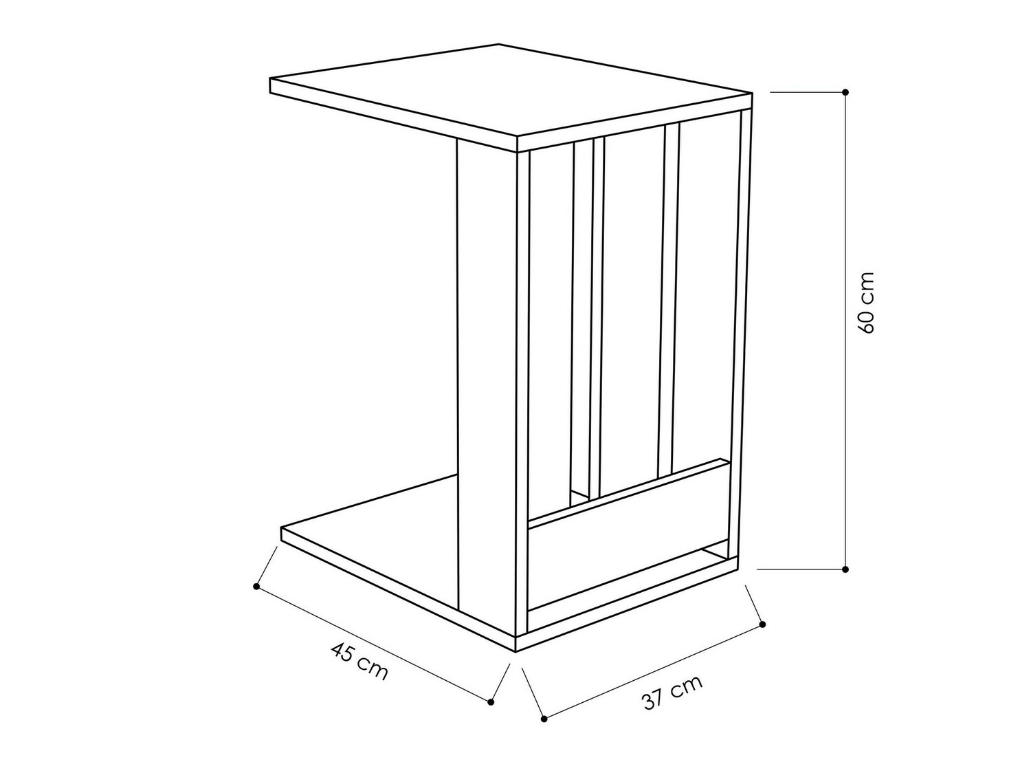 Kafijas galdiņš Kailua 1379 (Balts)