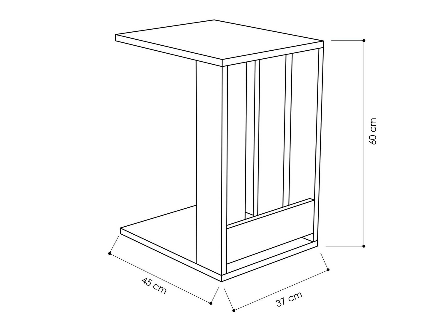 Кофейный столик Kailua 1379 (Антрацит)