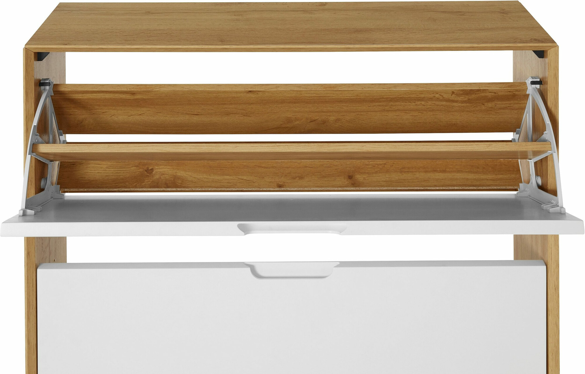 Тумба для обуви Dorvou 106 (Белый + Дуб)