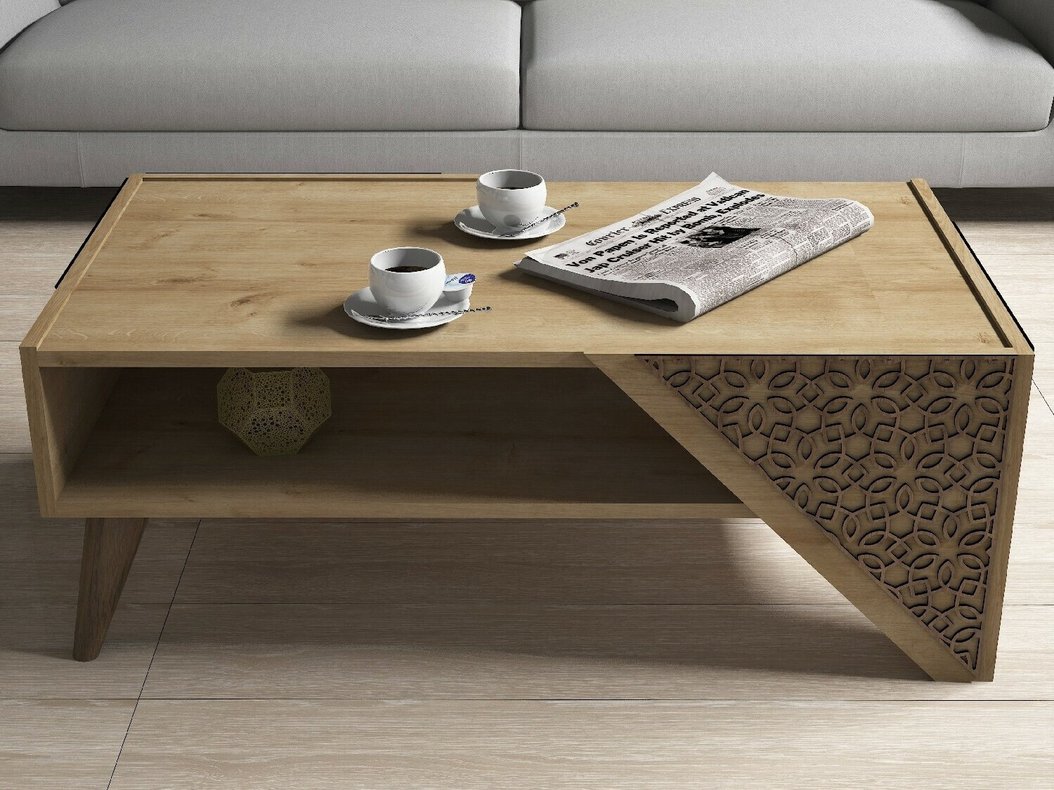 Žurnālu galdiņš Kailua 1375 (Ozols)