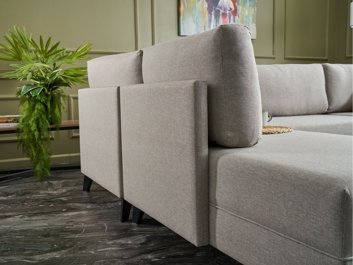 Stūra dīvāns Altadena 315 (Krēms)